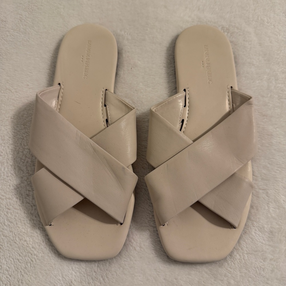 Banana republic Crossover Slide Sandals